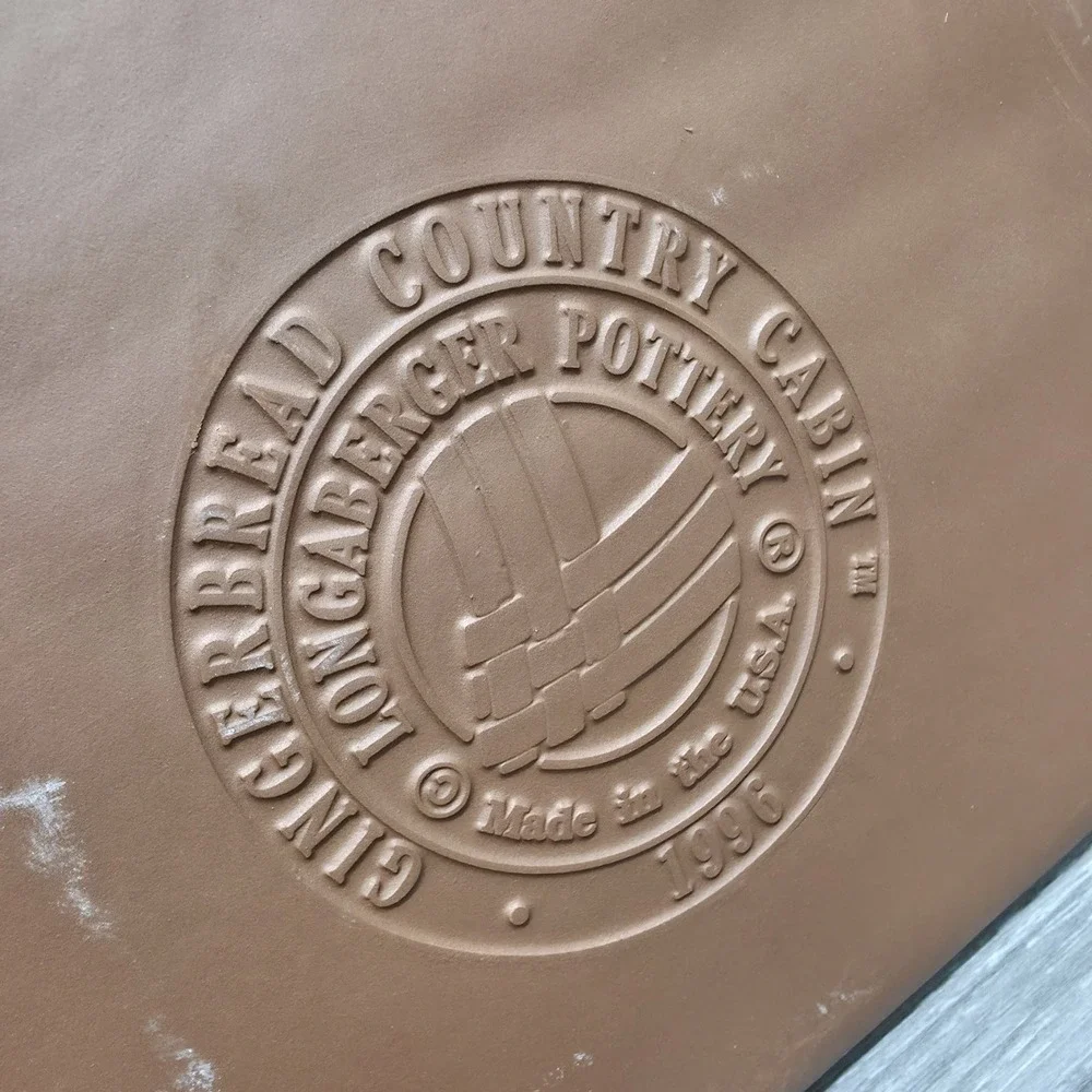 Longaberger Gingerbread House Cookie Mold Country Cabin Pottery 1996 33090